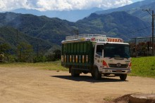 passage de la frontiere equateur/Pérou en passant par la balsa